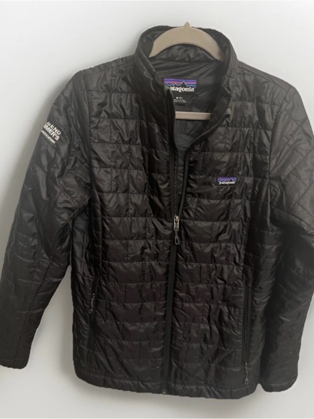 Women’s Patagonia Black Quilted Lightweight Puffer Jacket Alzheimer’s